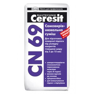 Самовыравнивающаяся смесь Ceresit CN 69