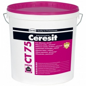 Штукатурка силиконовая декоративная «короед» Ceresit CT 75