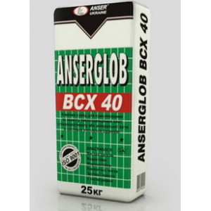 Anserglob BCX-40клей для приклеювання та армування25 кг